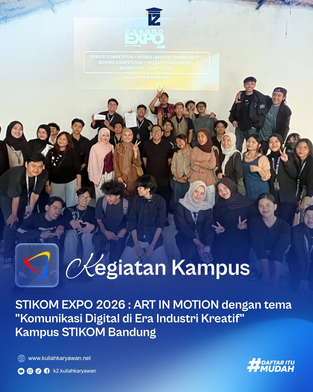 STIKOM Bandung Sukses Gelar Lomba Debat pada STIKOM EXPO 2026 Art in Motion