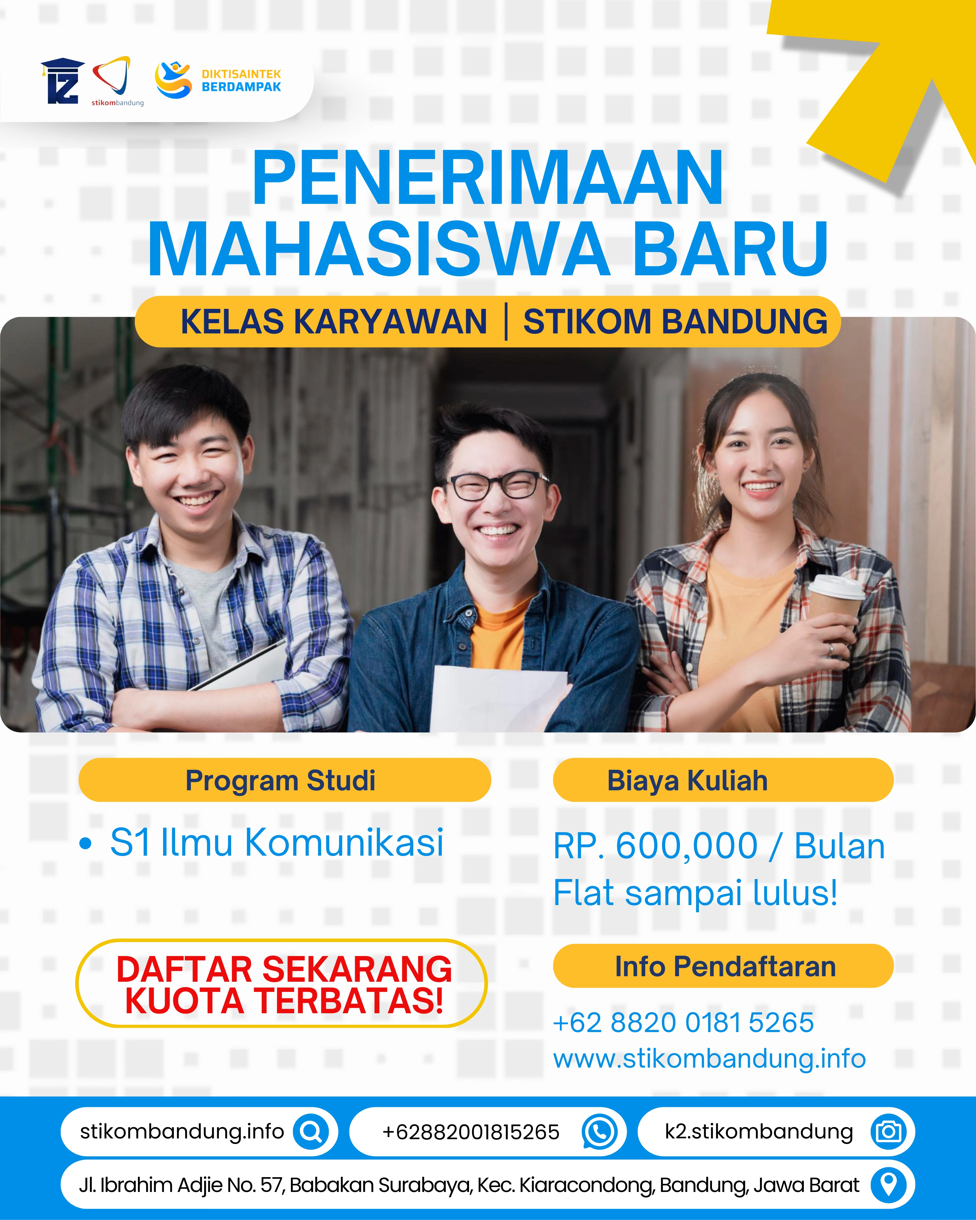 Penerimaan Mahasiswa Baru STIKOM Bandung