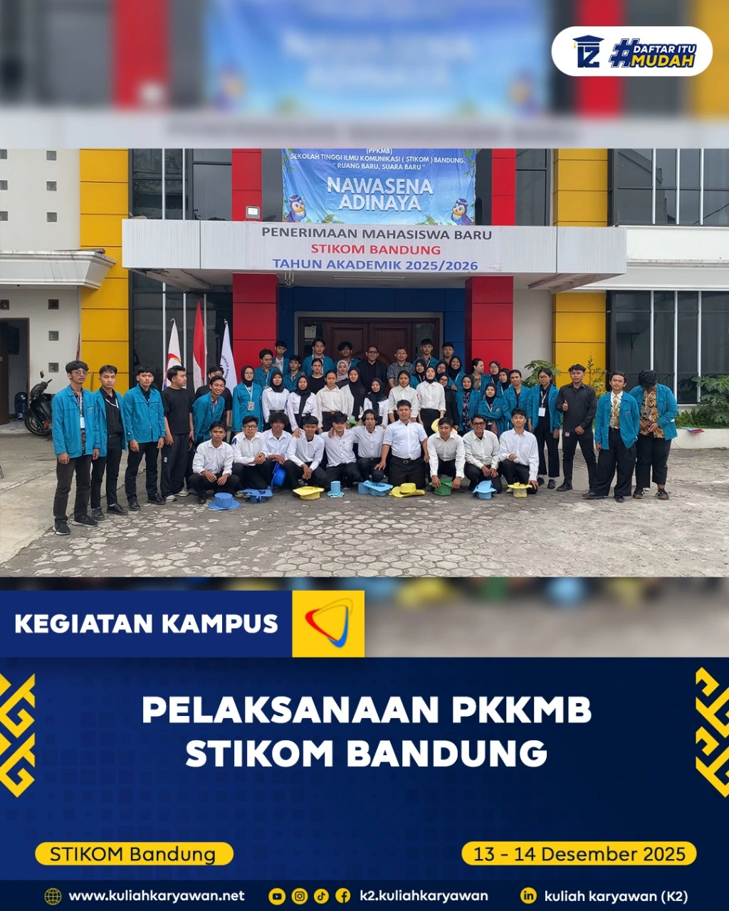 Kegiatan PKKMB STIKOM Bandung sebagai Pondasi Mahasiswa Berdaya Saing